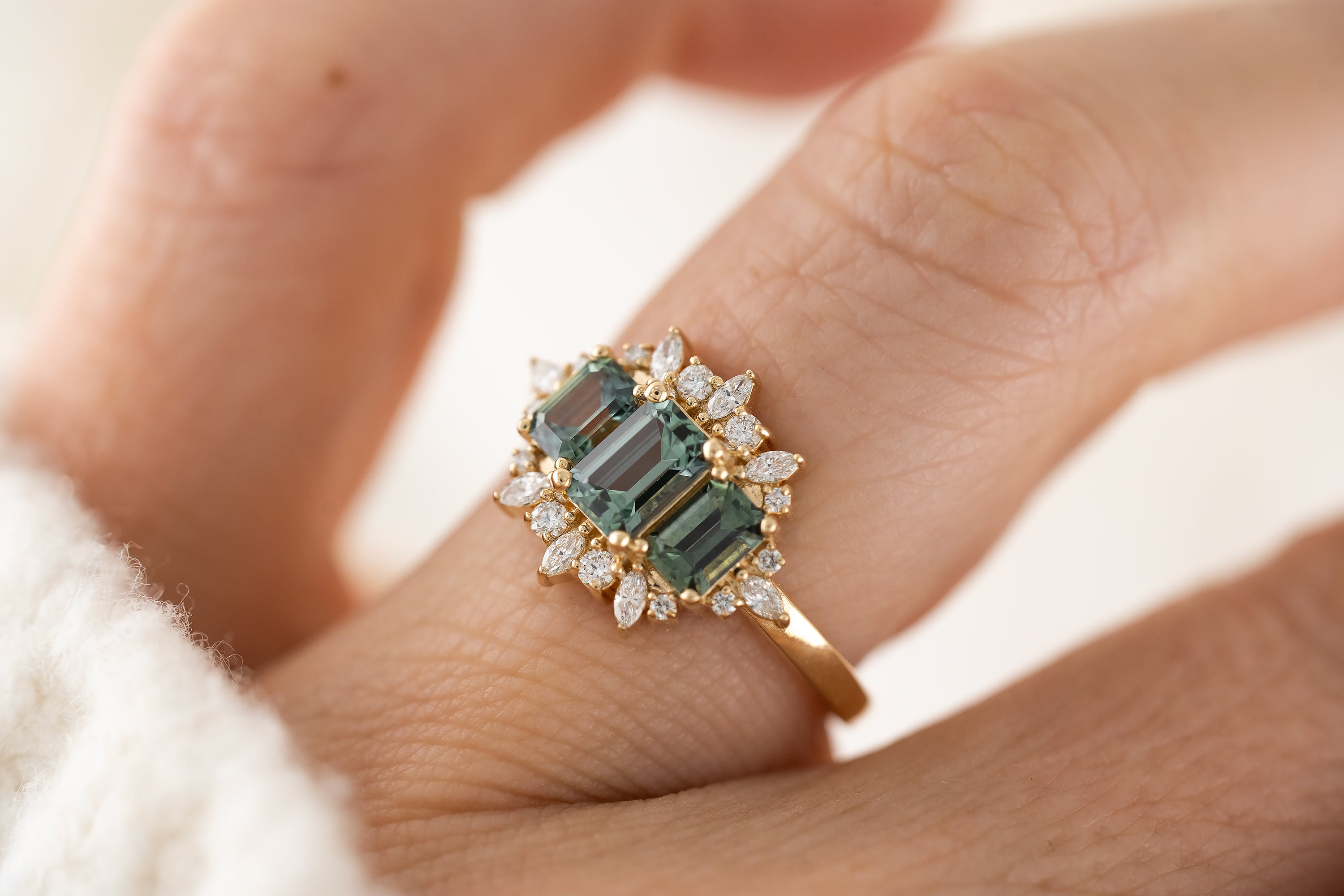 The Marial Ring | Montana Sapphire - Lavender Creek Gems