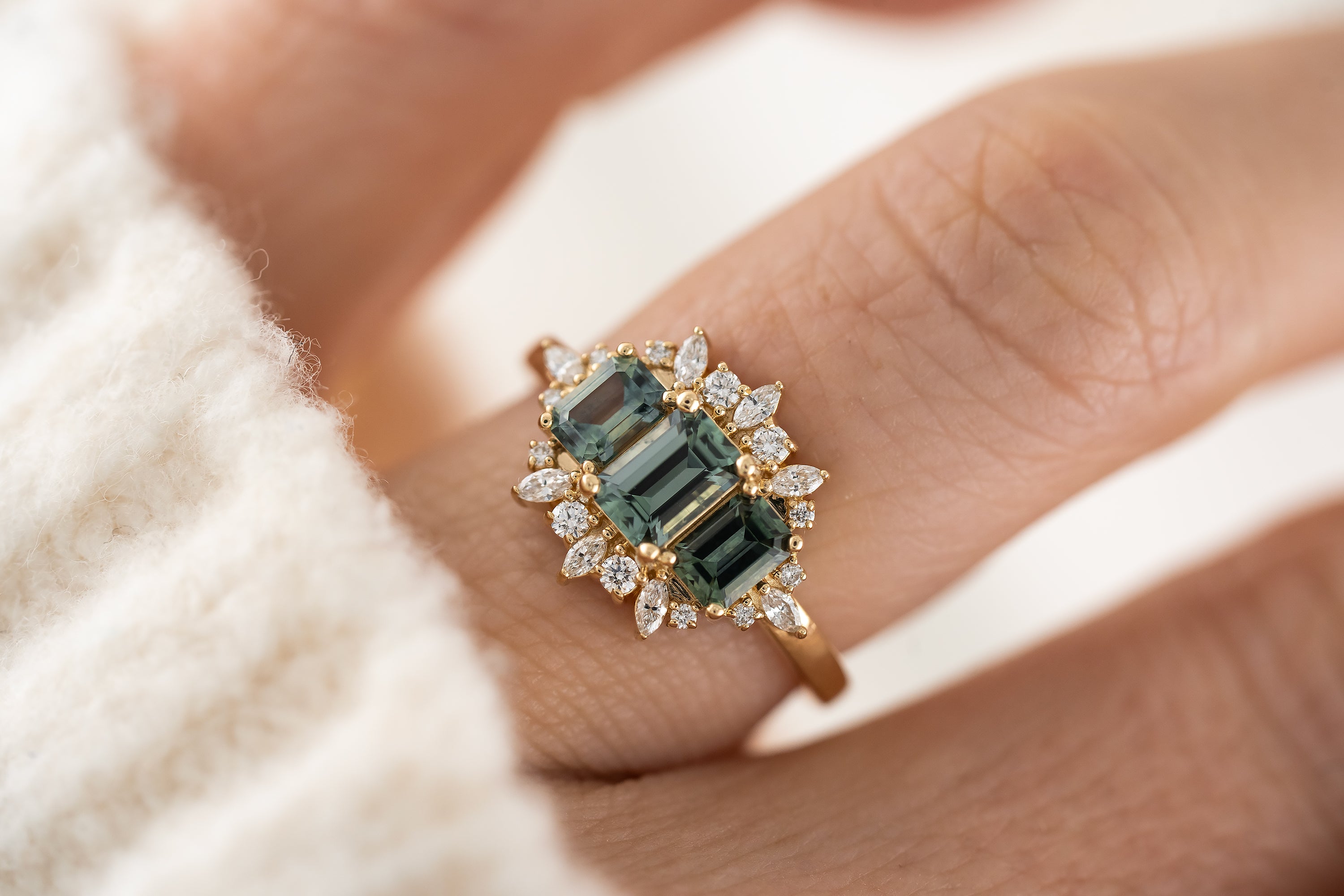 The Marial Ring | Montana Sapphire - Lavender Creek Gems