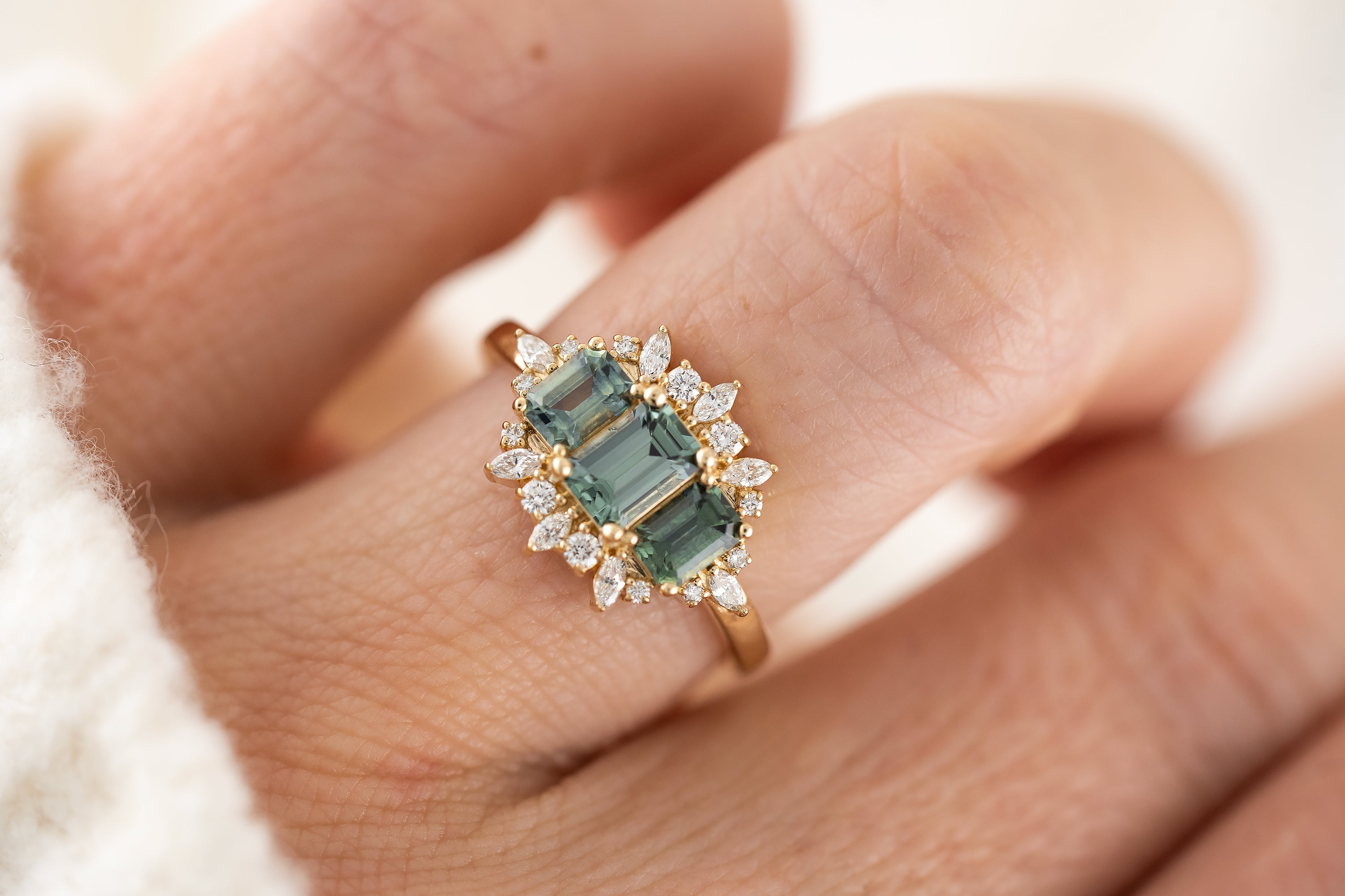 The Marial Ring | Montana Sapphire - Lavender Creek Gems