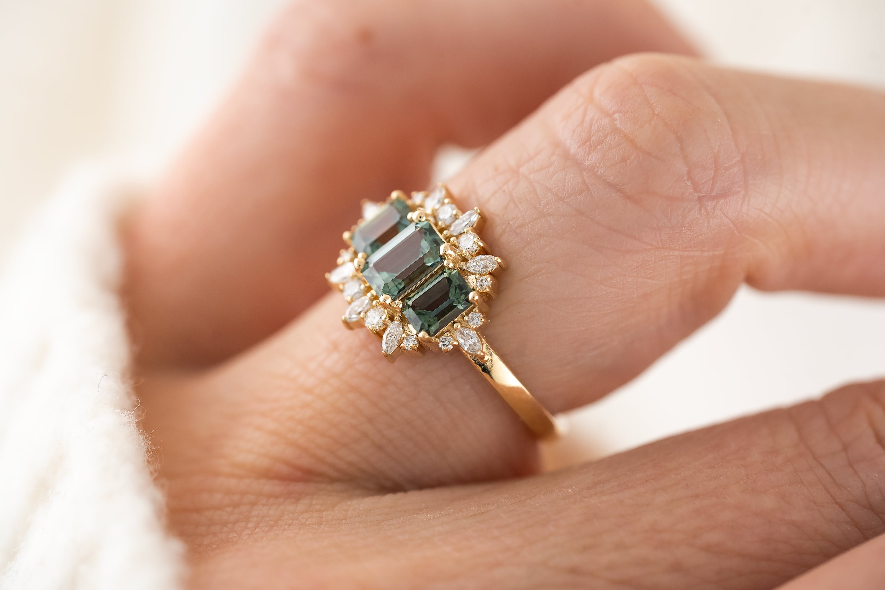 The Marial Ring | Montana Sapphire - Lavender Creek Gems