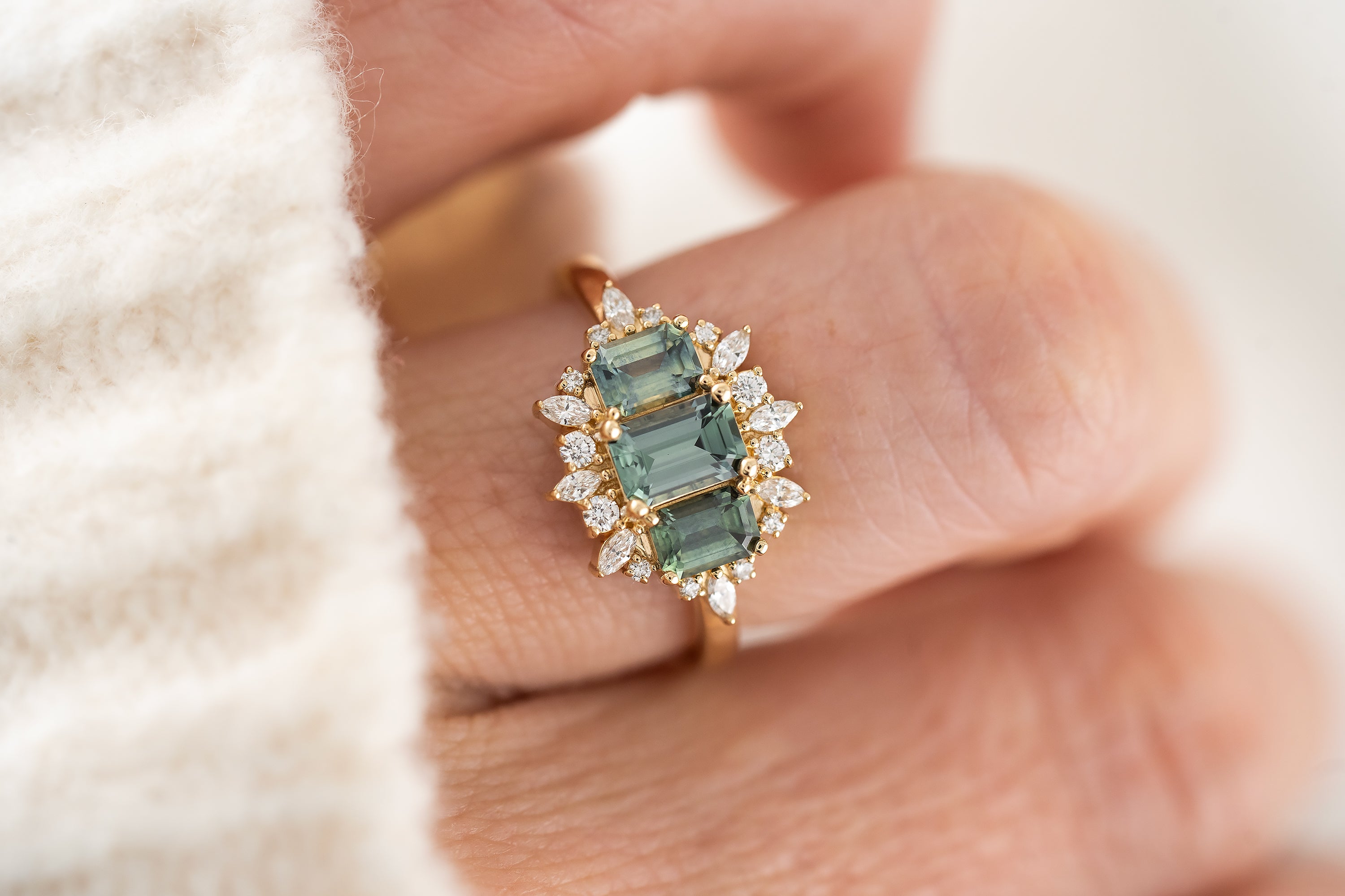 The Marial Ring | Montana Sapphire - Lavender Creek Gems