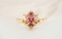 The Aurora Ring | 1.49 CT Pear Pink Tourmaline - Lavender Creek Gems