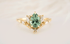 The Aurora Ring | 1.07 CT Pear Lagoon Tourmaline - Lavender Creek Gems