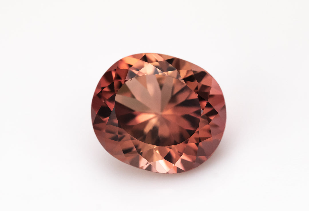 10.3 CT Peachy Pink Oval Tourmaline