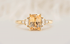 The Low Maeve Ring | 2.05 CT Radiant Apricot Sapphire - Lavender Creek Gems
