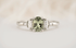The Low Maeve Ring | 0.92 CT Oval Green Sapphire - Lavender Creek Gems