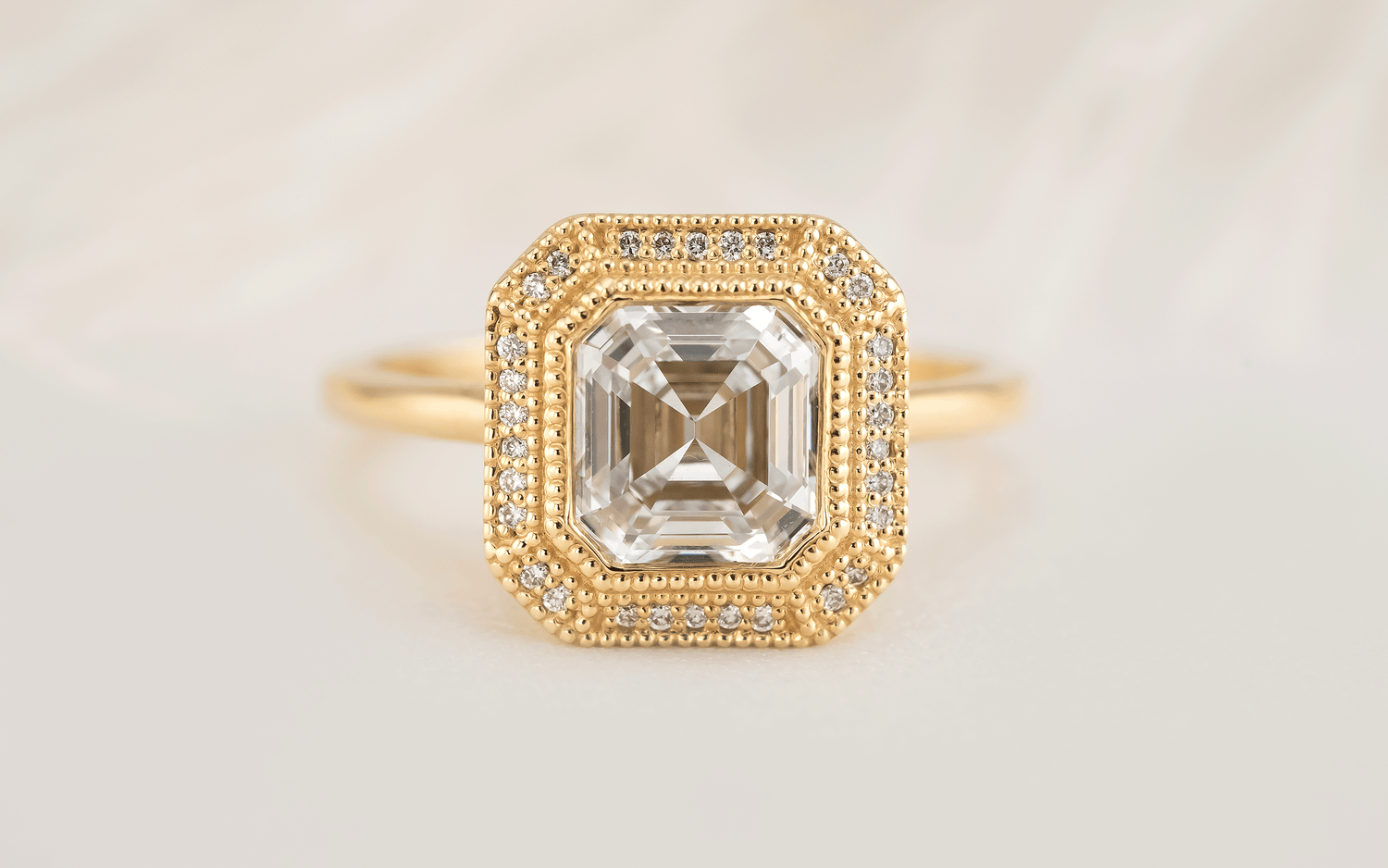 The Satine Ring | 2 CT Square Emerald Cut Diamond - Lavender Creek Gems