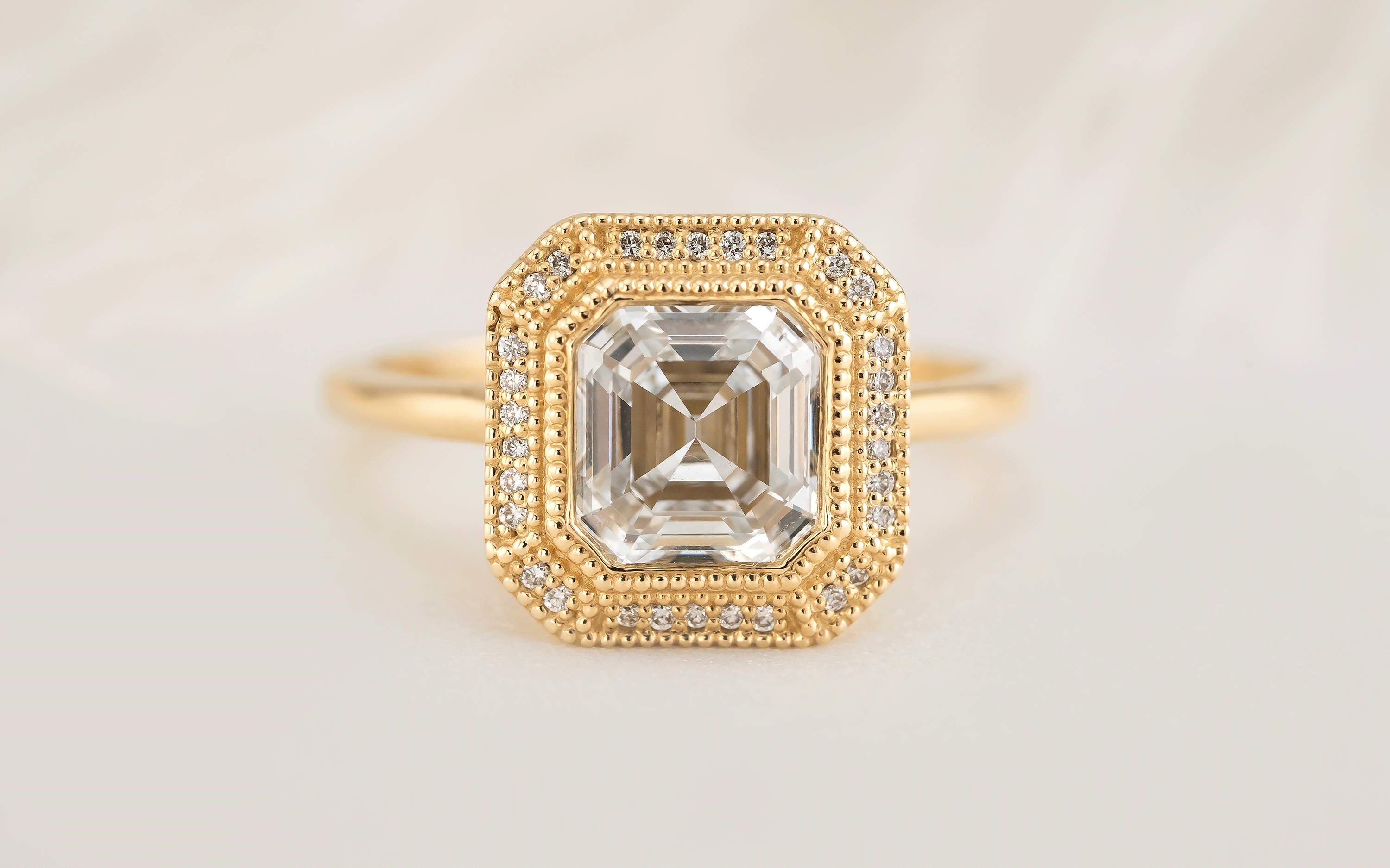 The Satine Ring | 2 CT Square Emerald Cut Diamond - Lavender Creek Gems
