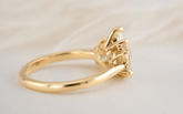 The All Diamond Fleur Ring | Pear Diamond - Lavender Creek Gems