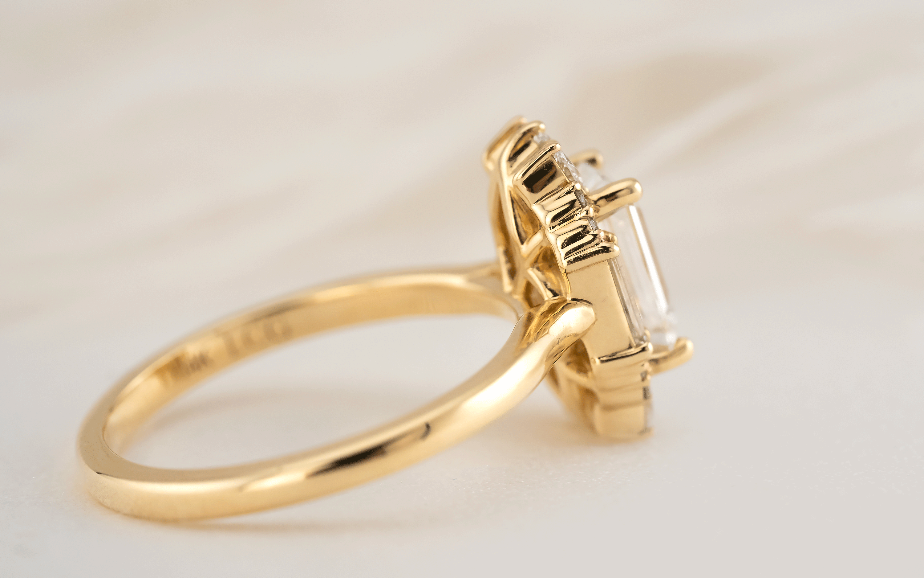 The Georgia Ring | Emerald Cut Diamond | Ready to Ship - Lavender Creek Gems