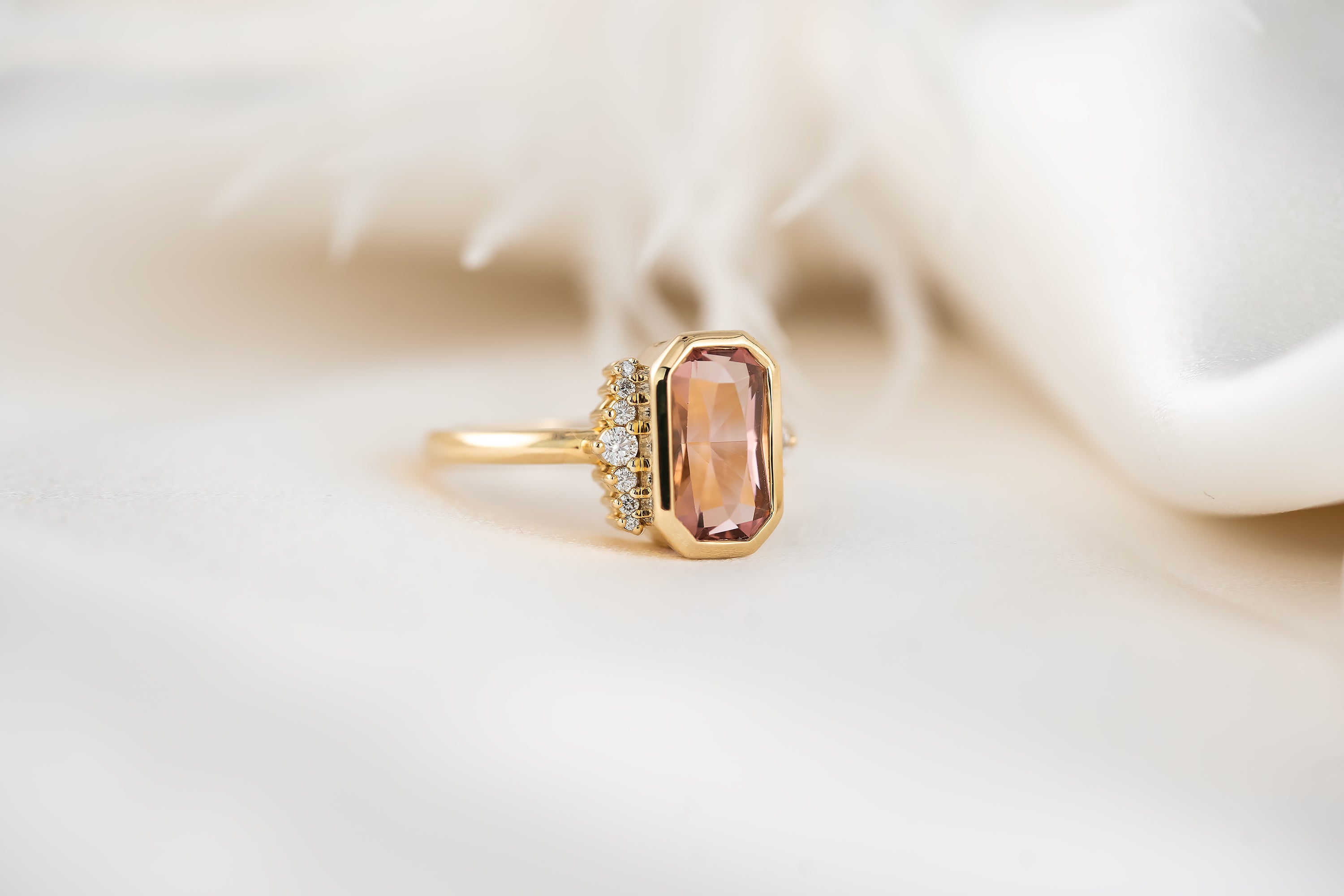 The Elysia Ring | 2.27 CT Pink Tourmaline - Lavender Creek Gems