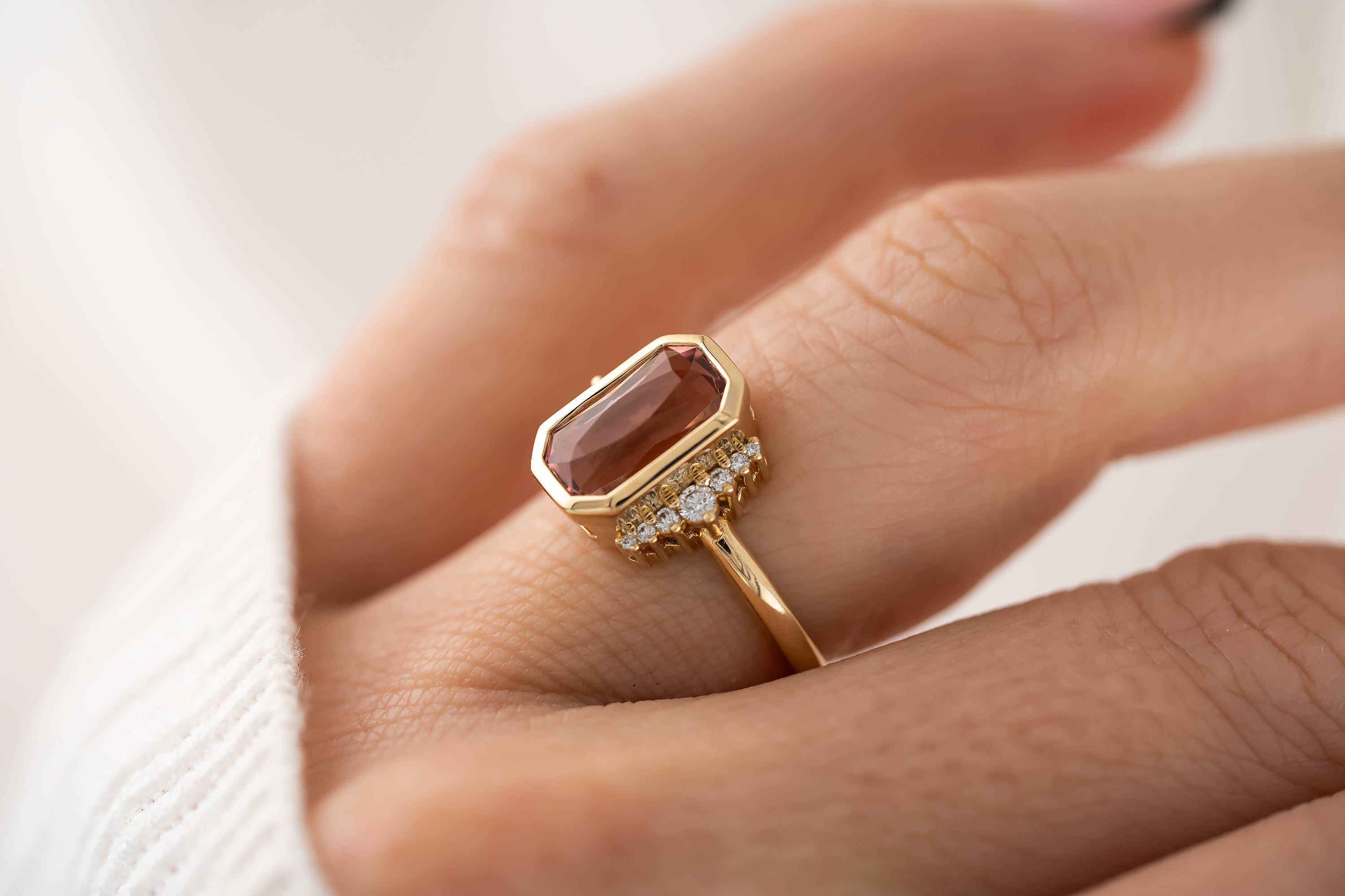 The Elysia Ring | 2.27 CT Pink Tourmaline - Lavender Creek Gems