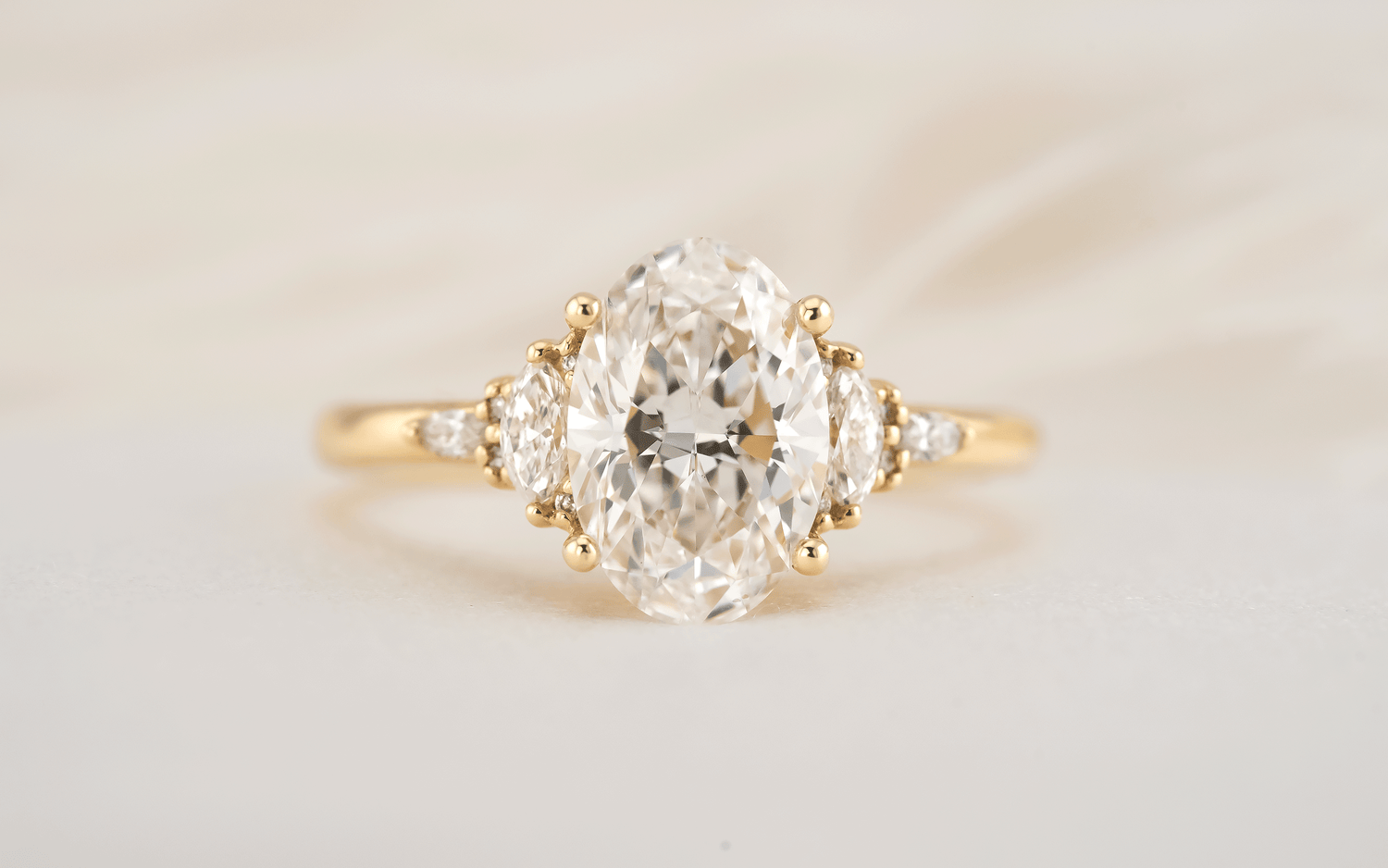 The Low Maeve Ring | Oval Diamond - Lavender Creek Gems