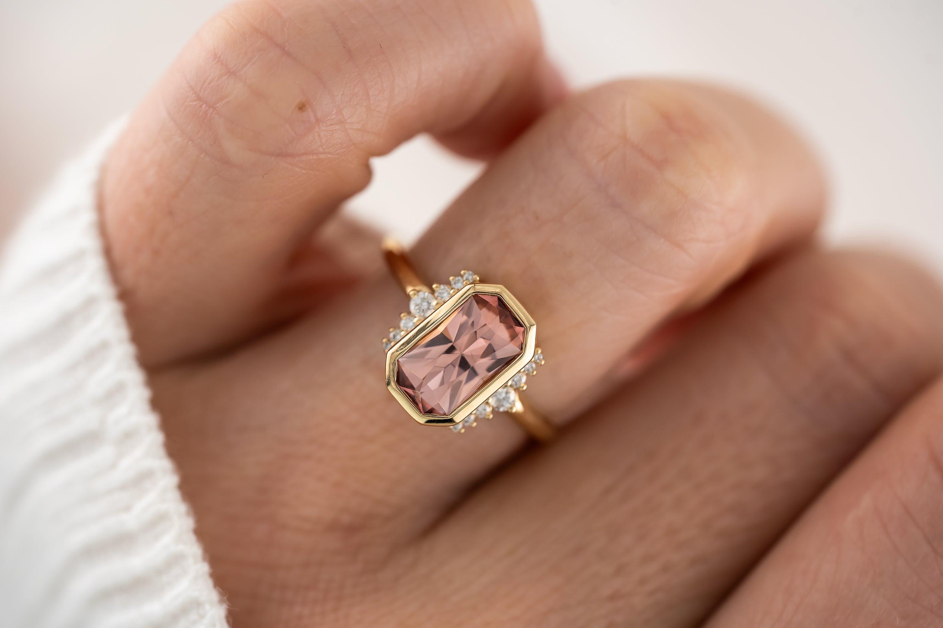 The Elysia Ring | 2.27 CT Pink Tourmaline - Lavender Creek Gems