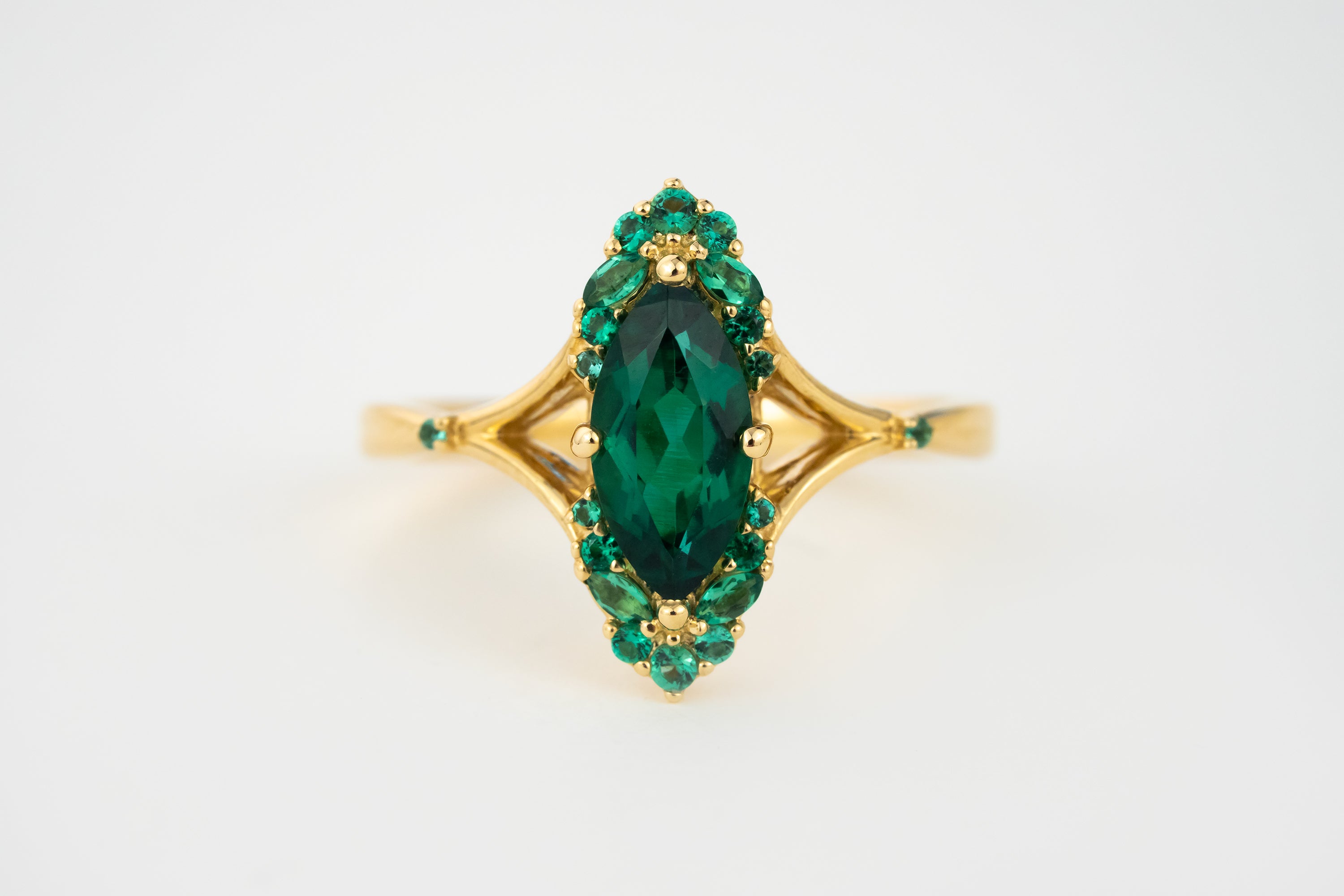 The Everlight Ring | Lab Grown Emerald | Made to Order - Lavender Creek Gems