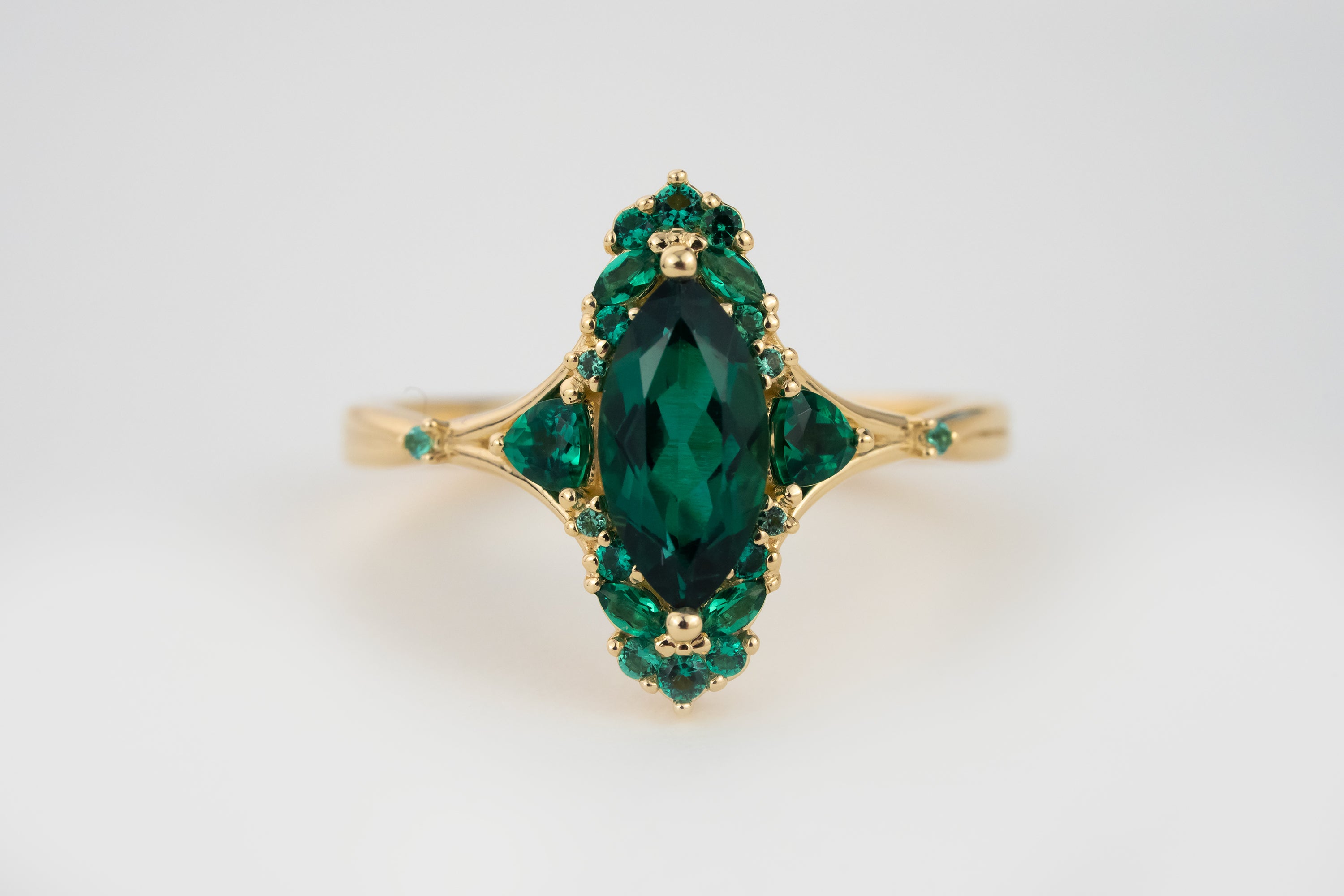 The Everlight Ring | Lab Grown Emerald | Made to Order - Lavender Creek Gems