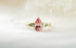 The Garden Ring - Pear Pink Tourmaline - Lavender Creek Gems