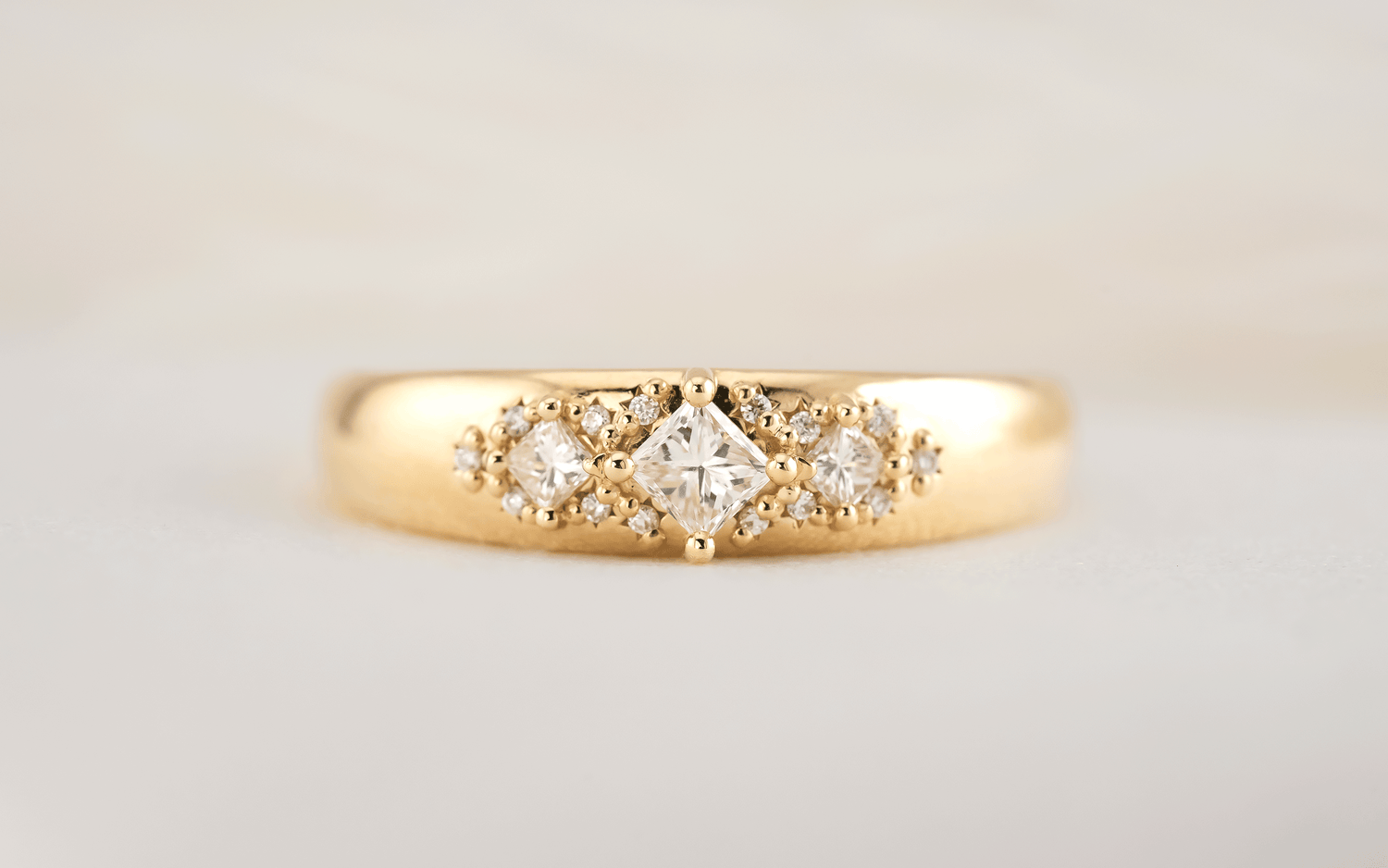 The Astral Ring | Princess Cut Diamond - Lavender Creek Gems