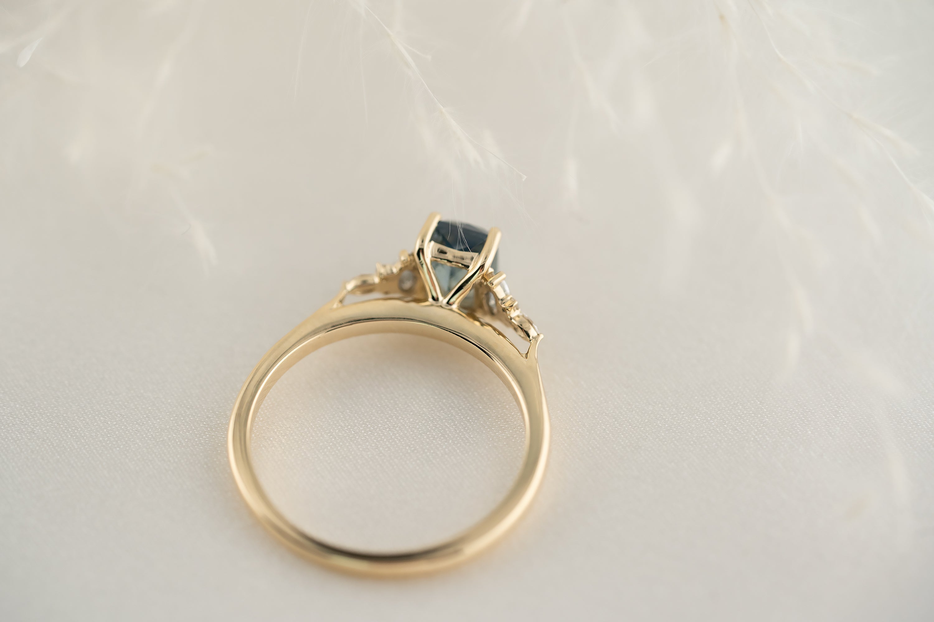 The Maeve 1 .36 CT Regal Radiant™ Montana Sapphire Ring - Lavender Creek Gems