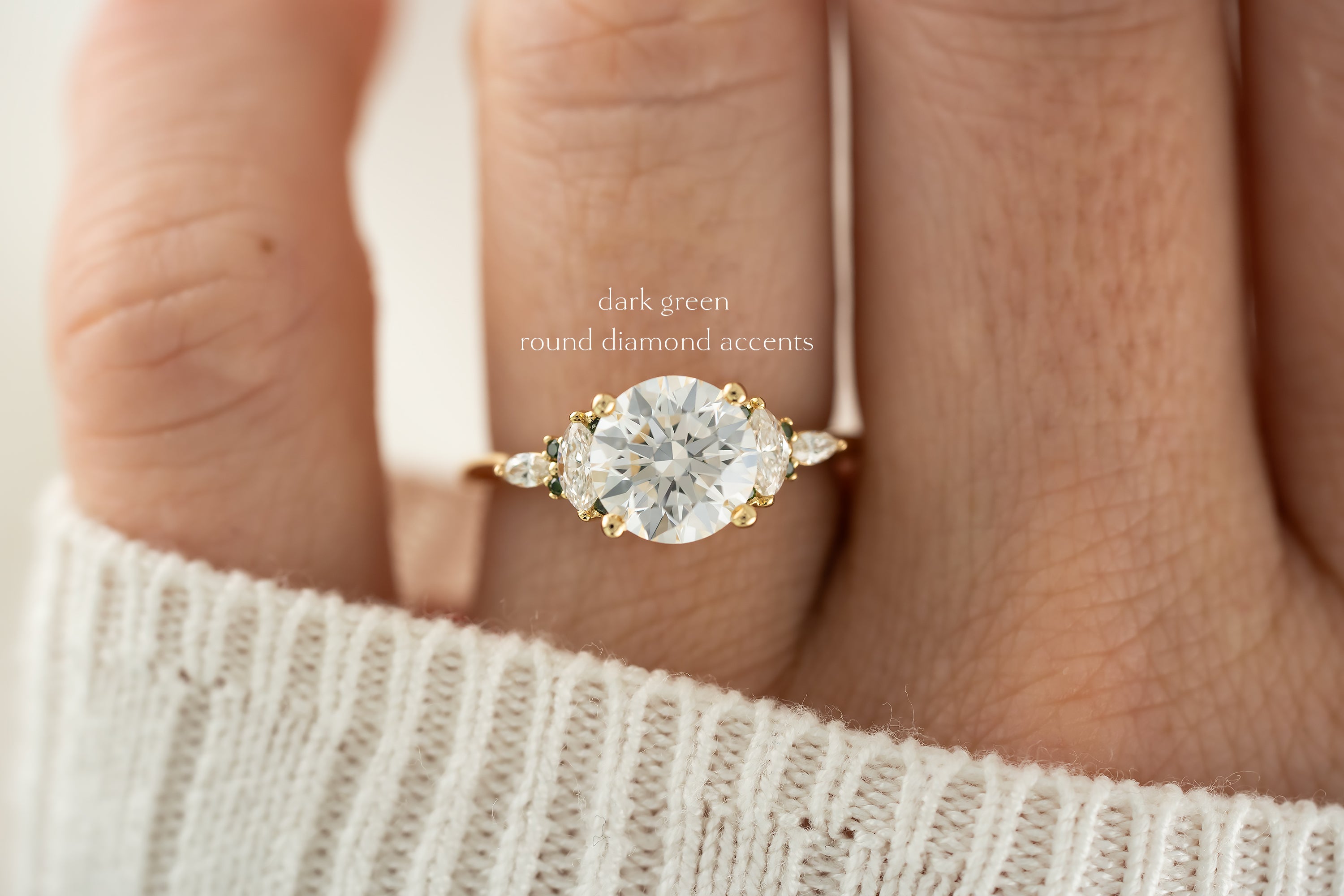 The Maeve Ring | Round Diamond - Lavender Creek Gems