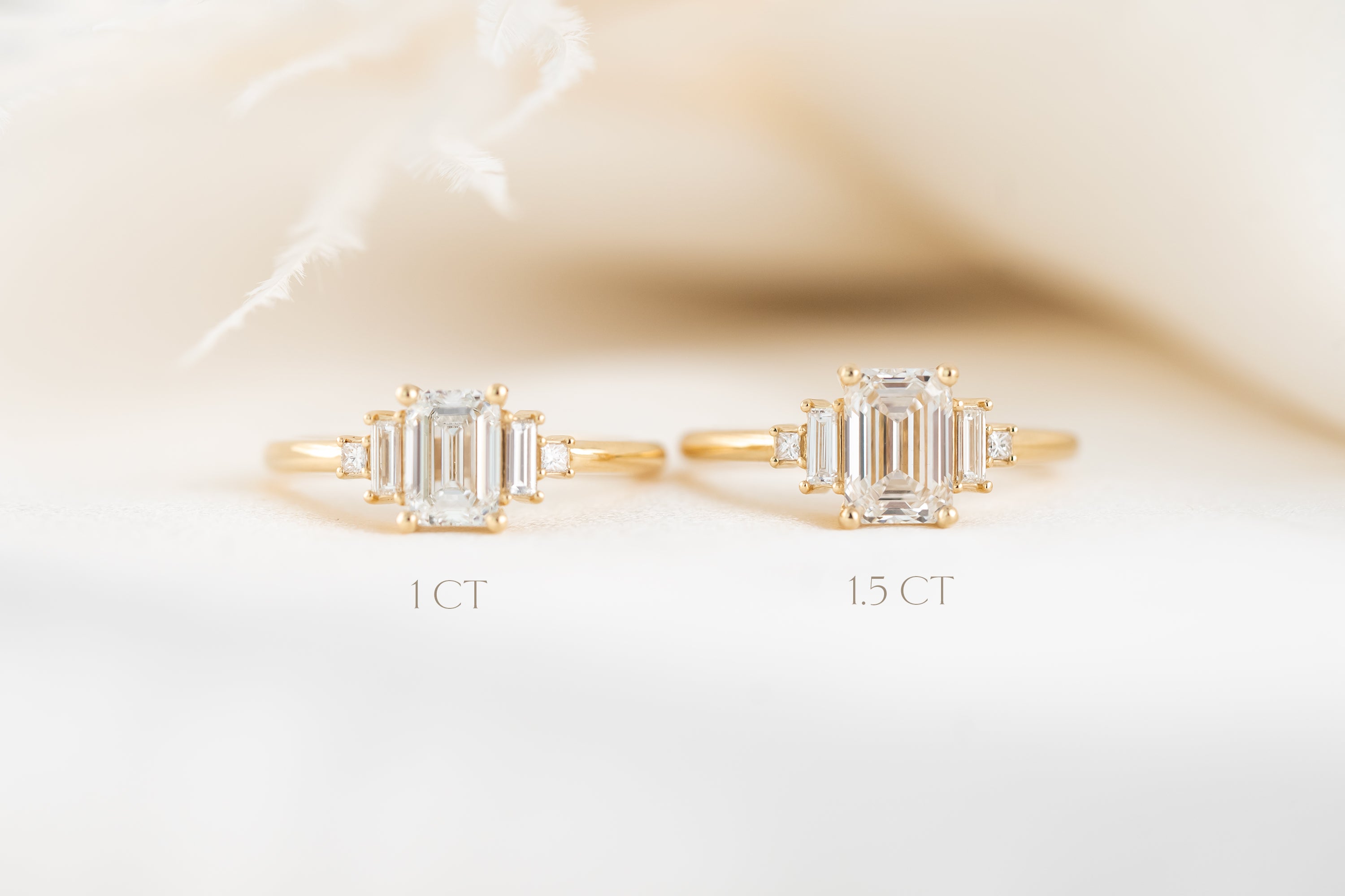 The Mira Ring | Emerald Cut Diamond - Lavender Creek Gems
