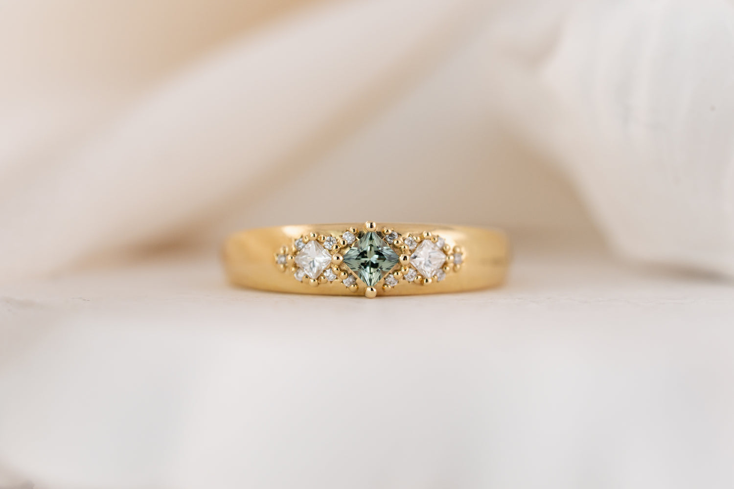 The Astral Ring | Princess Cut - Lavender Creek Gems