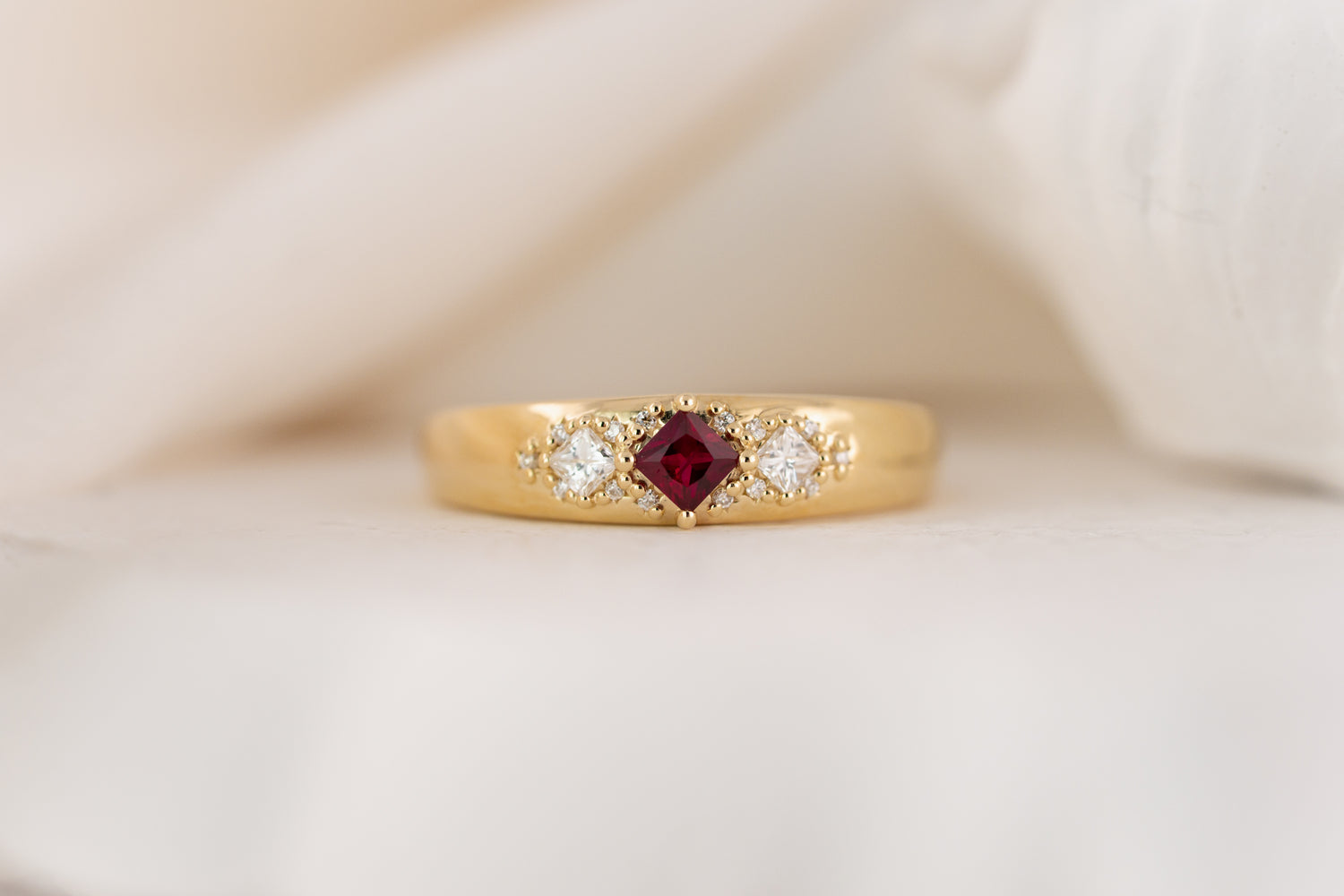 The Astral Ring | Princess Cut - Lavender Creek Gems