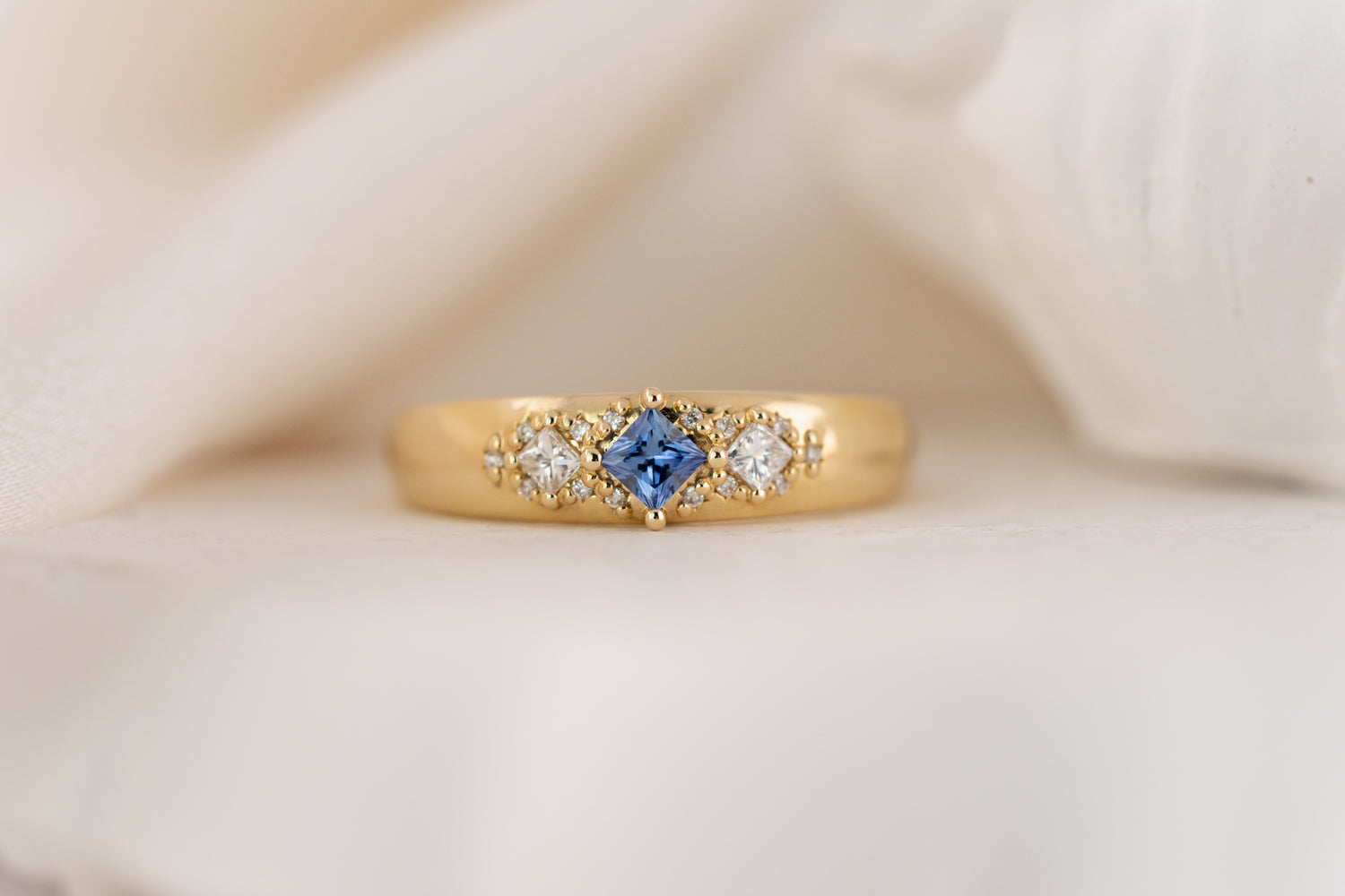 The Astral Ring | Princess Cut - Lavender Creek Gems