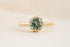 The Floret Ring | 1.4 CT Cushion Light Sage Green Tourmaline - Lavender Creek Gems