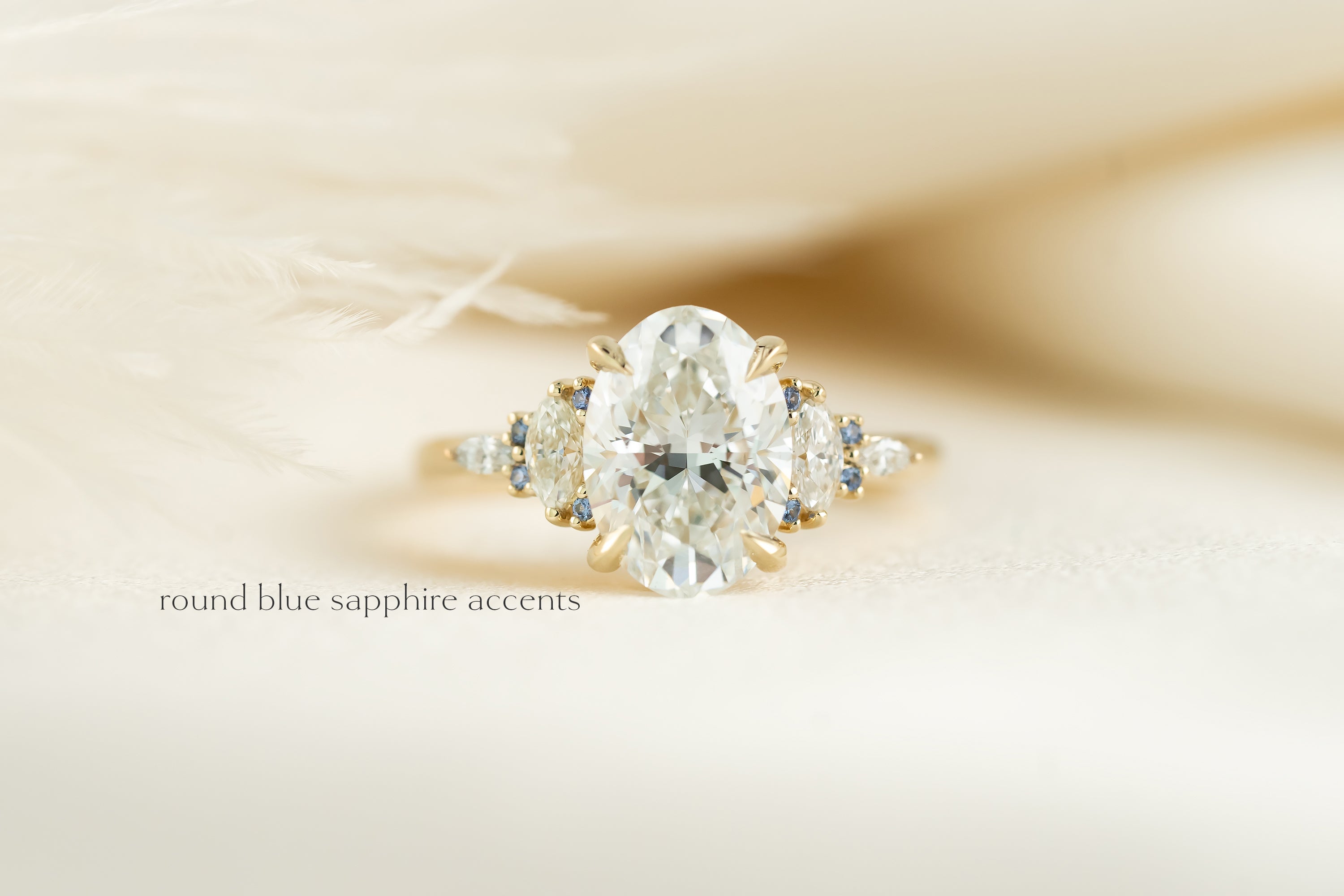 The Maeve Ring | 1 CT Oval Diamond - Colored Accents | Ready to Ship - Lavender Creek Gems