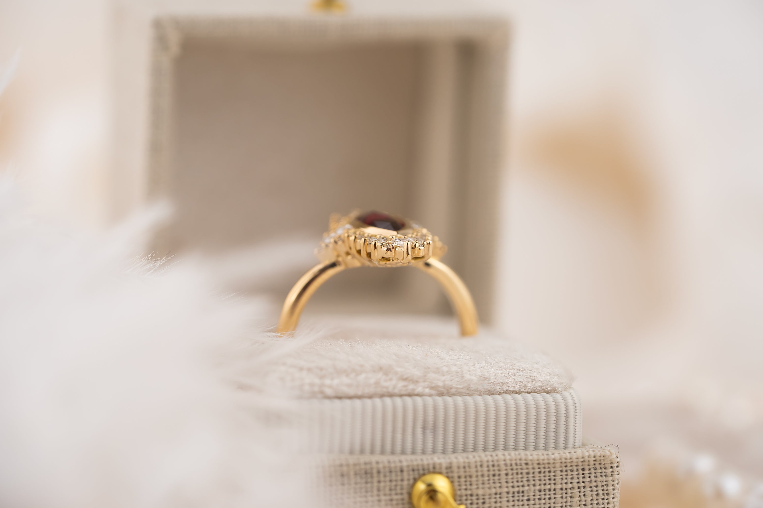 The Ethereal Ring | 1.1 CT Marquise Ruby - Lavender Creek Gems