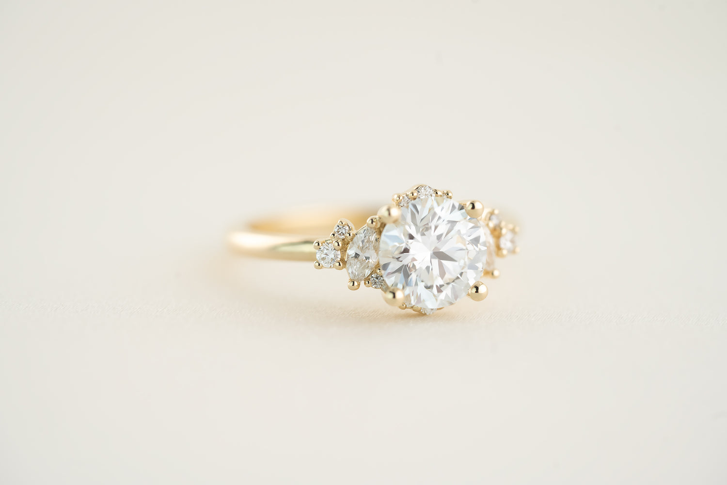 The Naevia 1.57 CT Round Diamond Ring - Lavender Creek Gems
