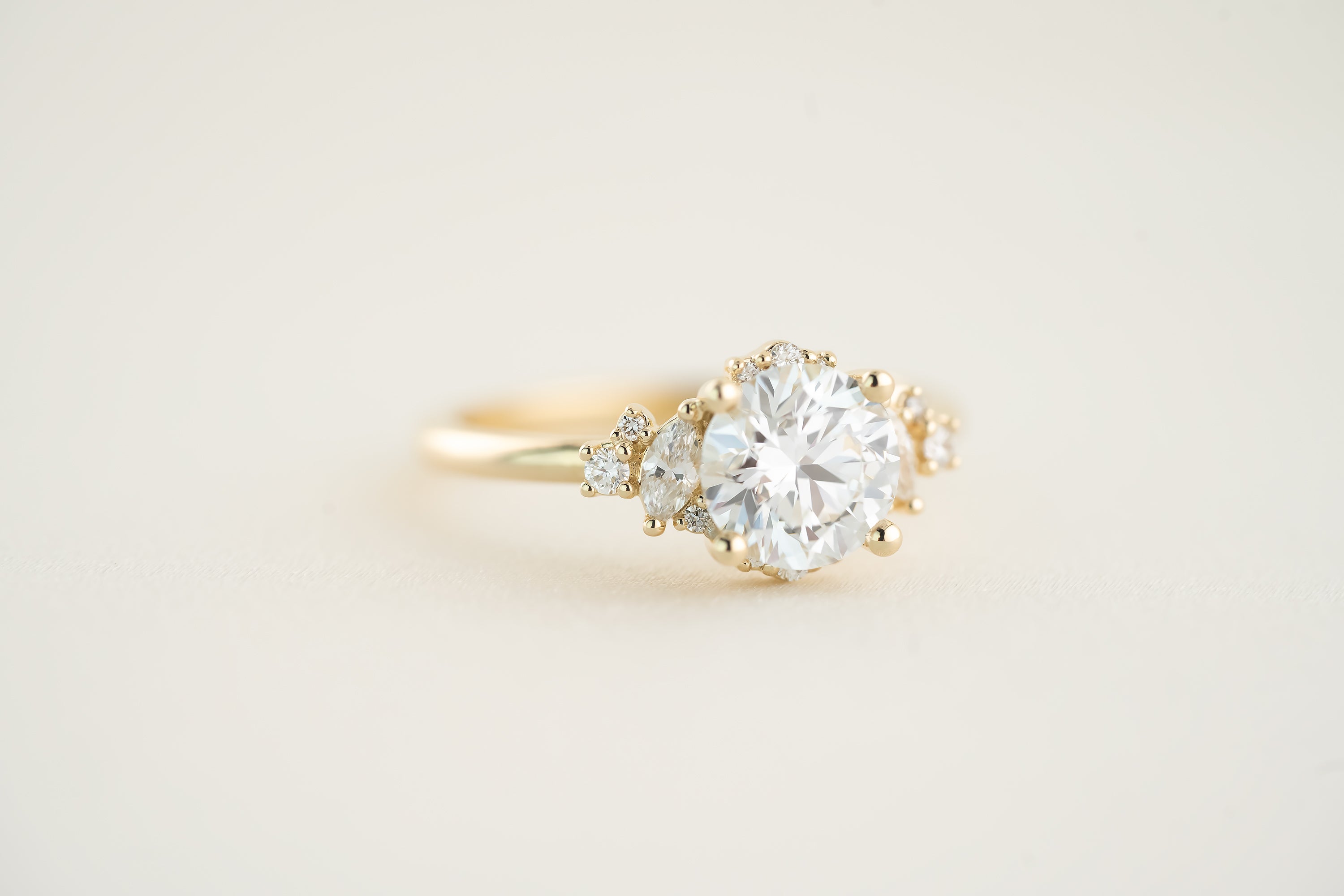 The Naevia 1.57 CT Round Diamond Ring - Lavender Creek Gems
