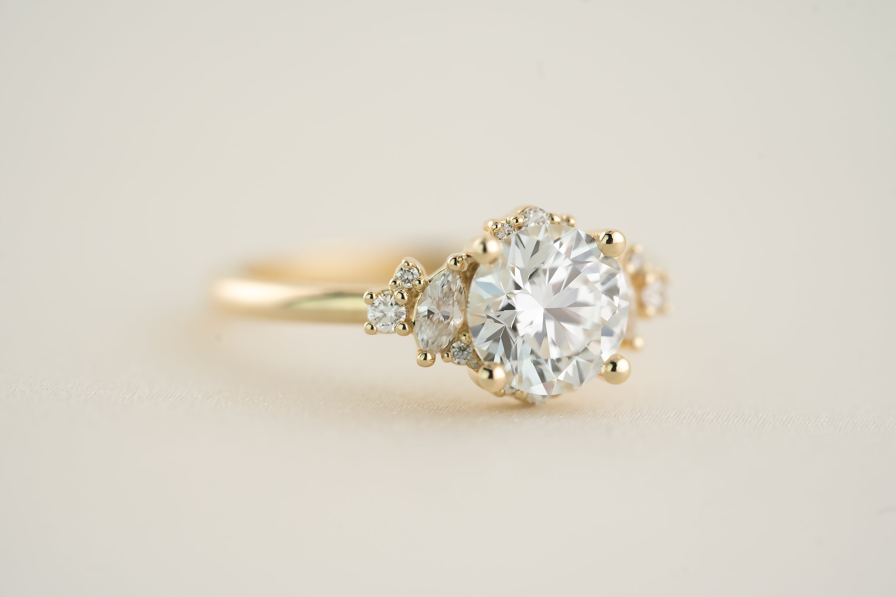 The Naevia 1.57 CT Round Diamond Ring - Lavender Creek Gems