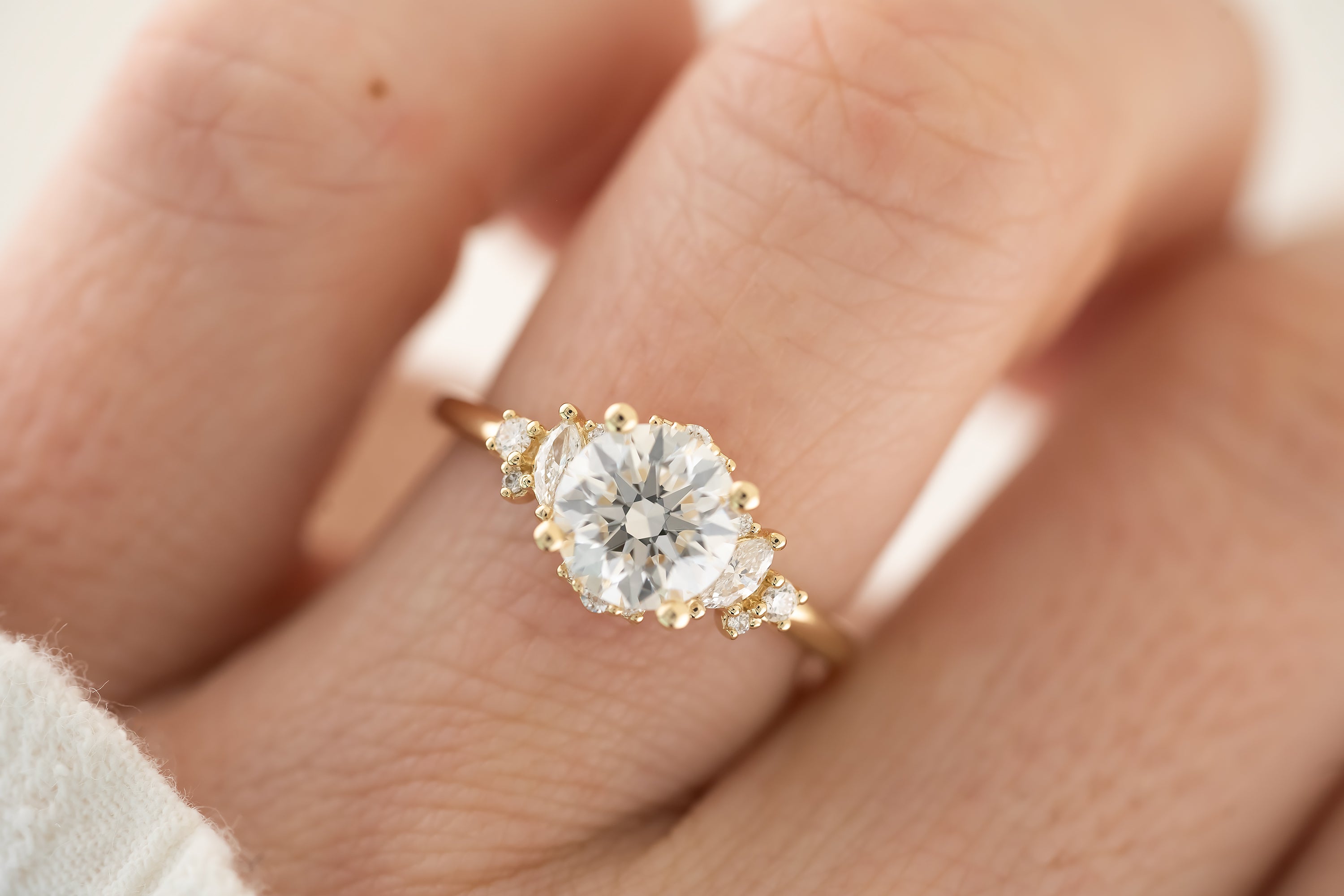 The Naevia 1.57 CT Round Diamond Ring - Lavender Creek Gems