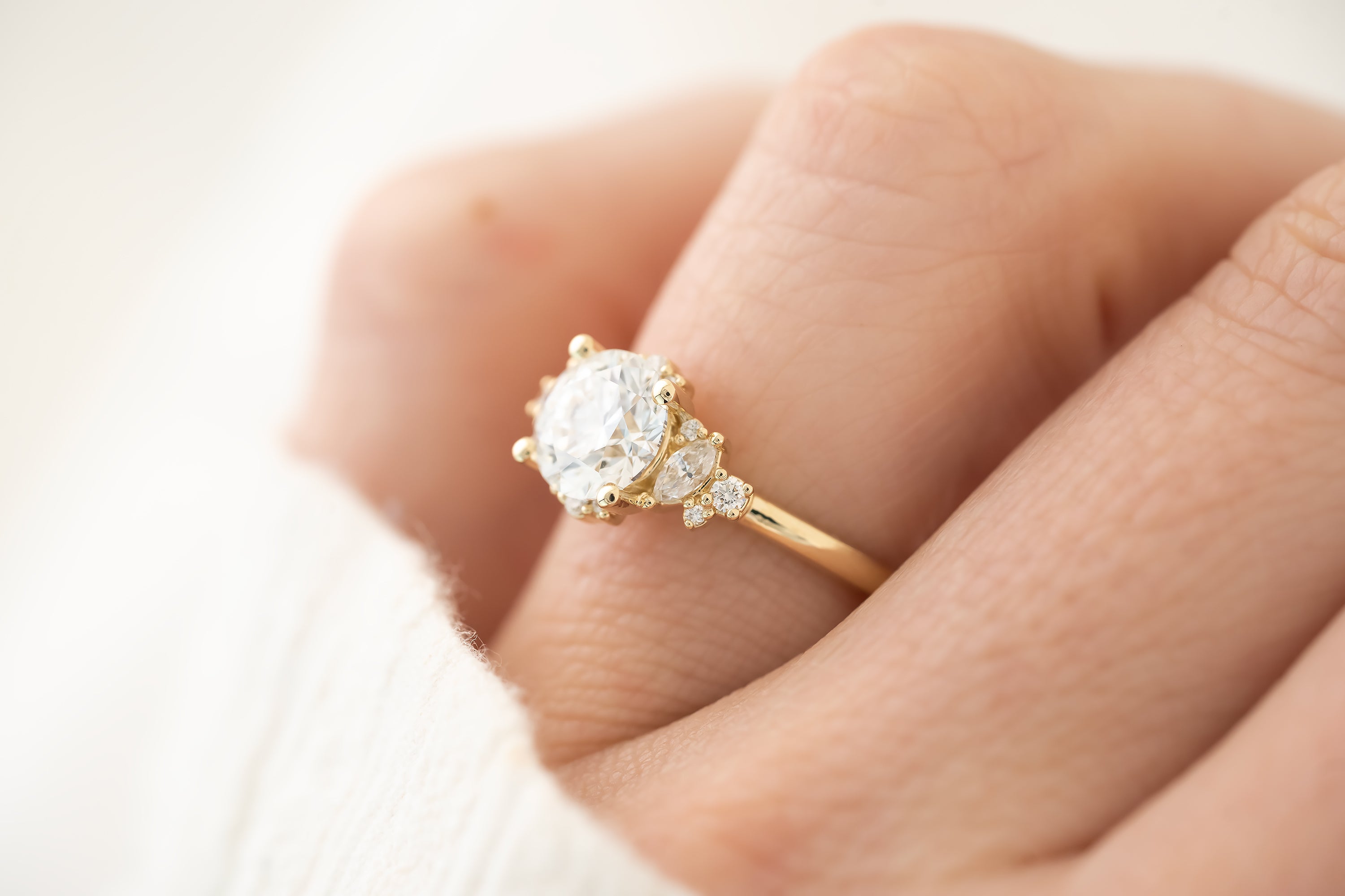 The Naevia 1.57 CT Round Diamond Ring - Lavender Creek Gems