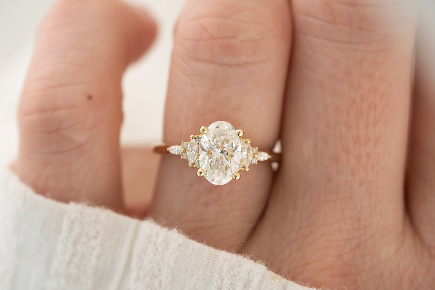 The Maeve Ring | Oval Diamond - Lavender Creek Gems