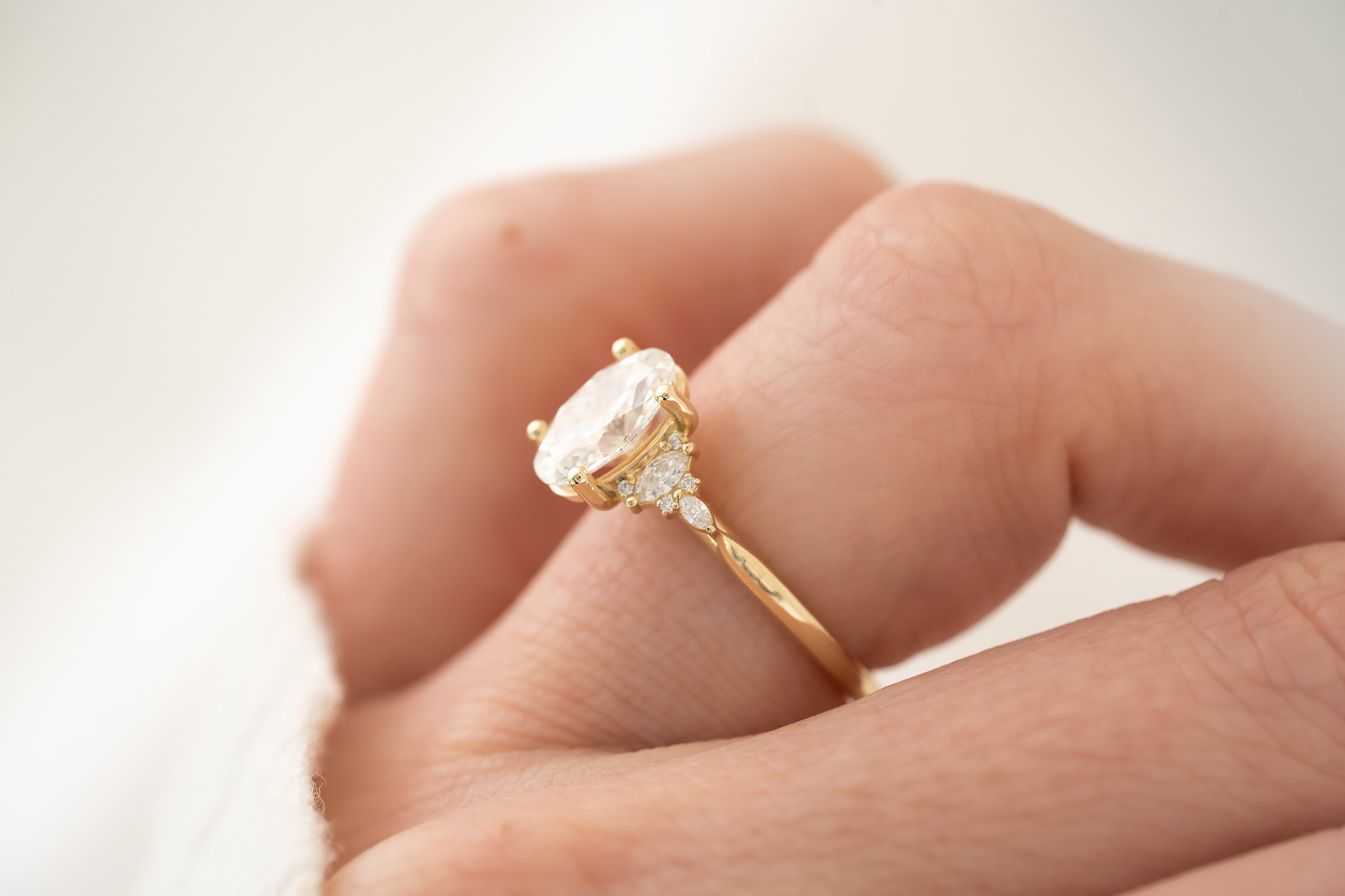 The Maeve Ring | Oval Diamond - Lavender Creek Gems