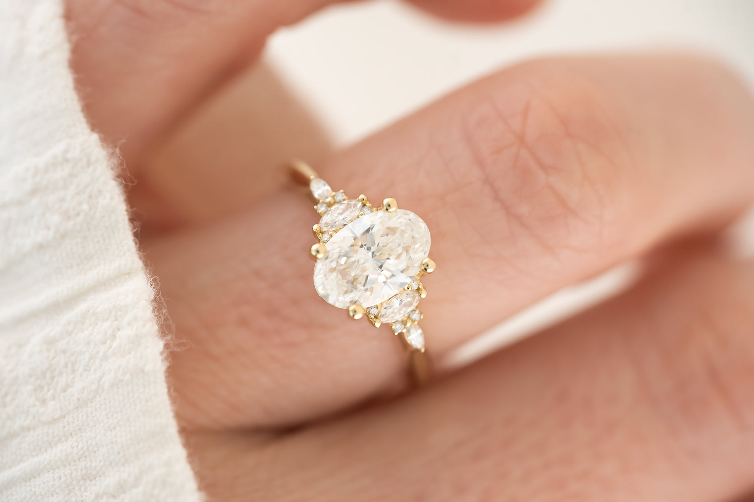 The Maeve Ring | Oval Diamond - Lavender Creek Gems