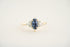 The Aya 0.82 CT Marquise Blue Sapphire Ring - Lavender Creek Gems