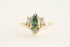 The Aurora 1.1 CT Pear Green Diamond Ring - Lavender Creek Gems