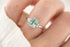 The Sura 2.4 CT Cushion Lagoon Blue Tourmaline Ring - Lavender Creek Gems