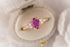 The Maeve Ring | 1.66 CT Oval Hot Pink Fantasy Sapphire - Lavender Creek Gems