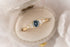 The Maeve Ring | 0.56 CT Round Blue Montana Sapphire - Lavender Creek Gems
