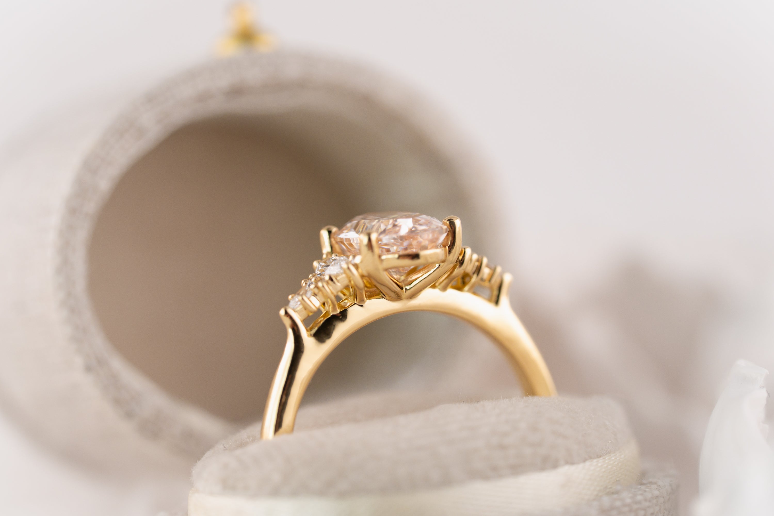 The Maeve Ring | 1.82 CT Oval Pink Diamond