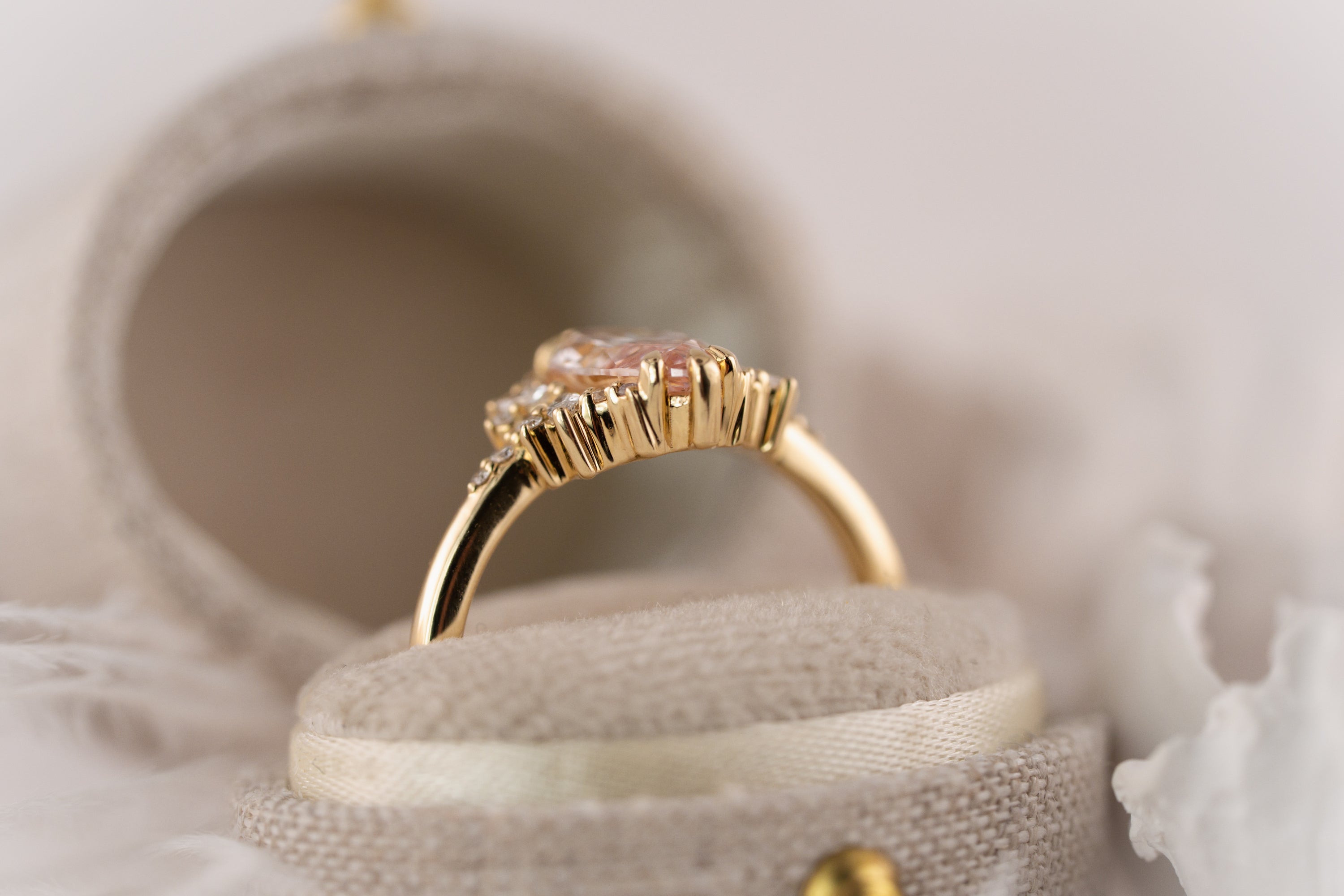 The Reverie Ring | 1.55 CT Marquise Pink Diamond