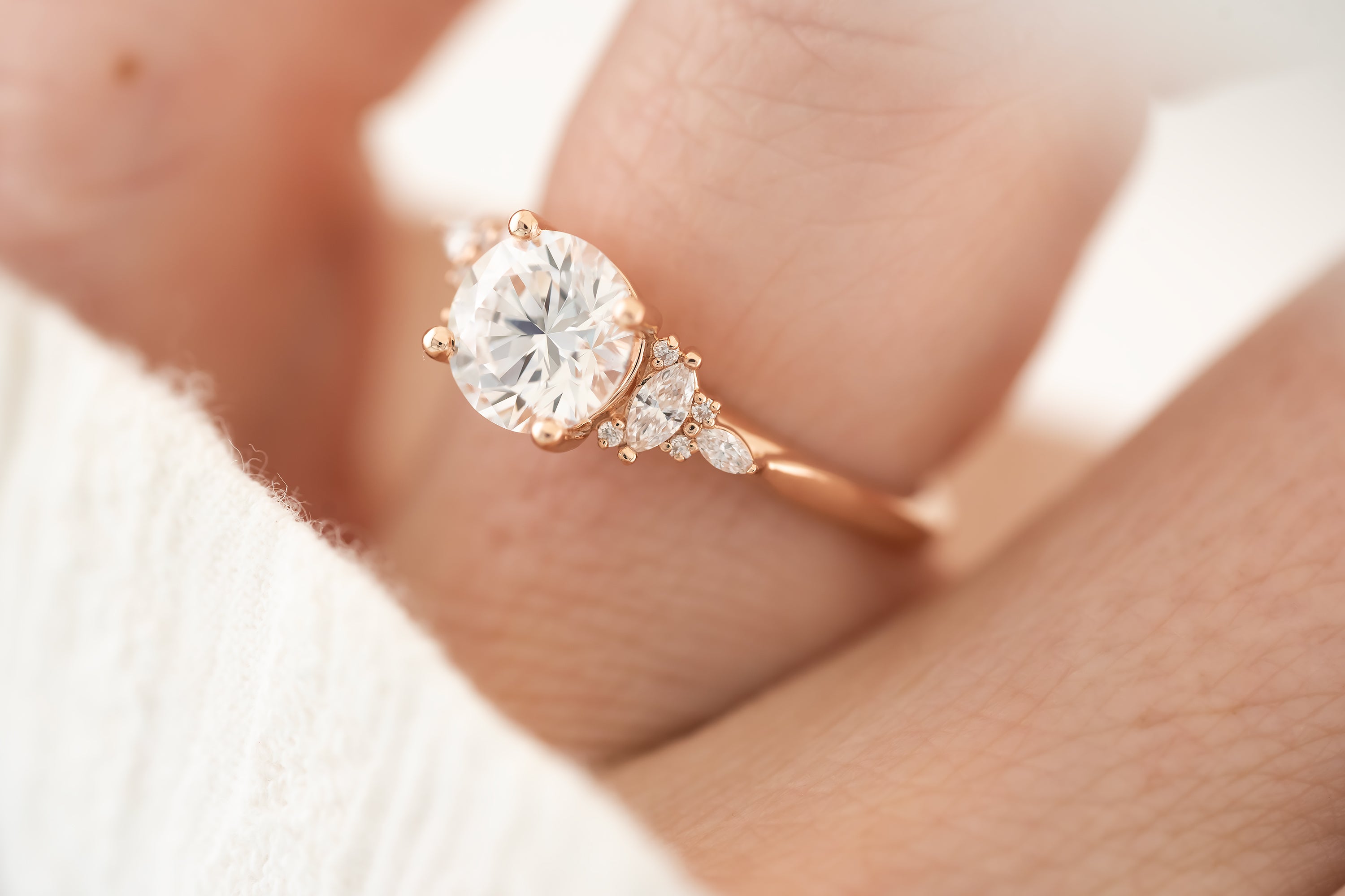 The Maeve 1.51 CT Round Diamond Ring - Lavender Creek Gems
