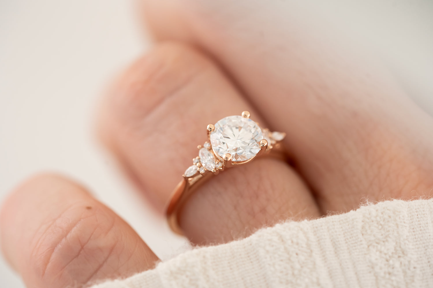 The Maeve 1.51 CT Round Diamond Ring - Lavender Creek Gems