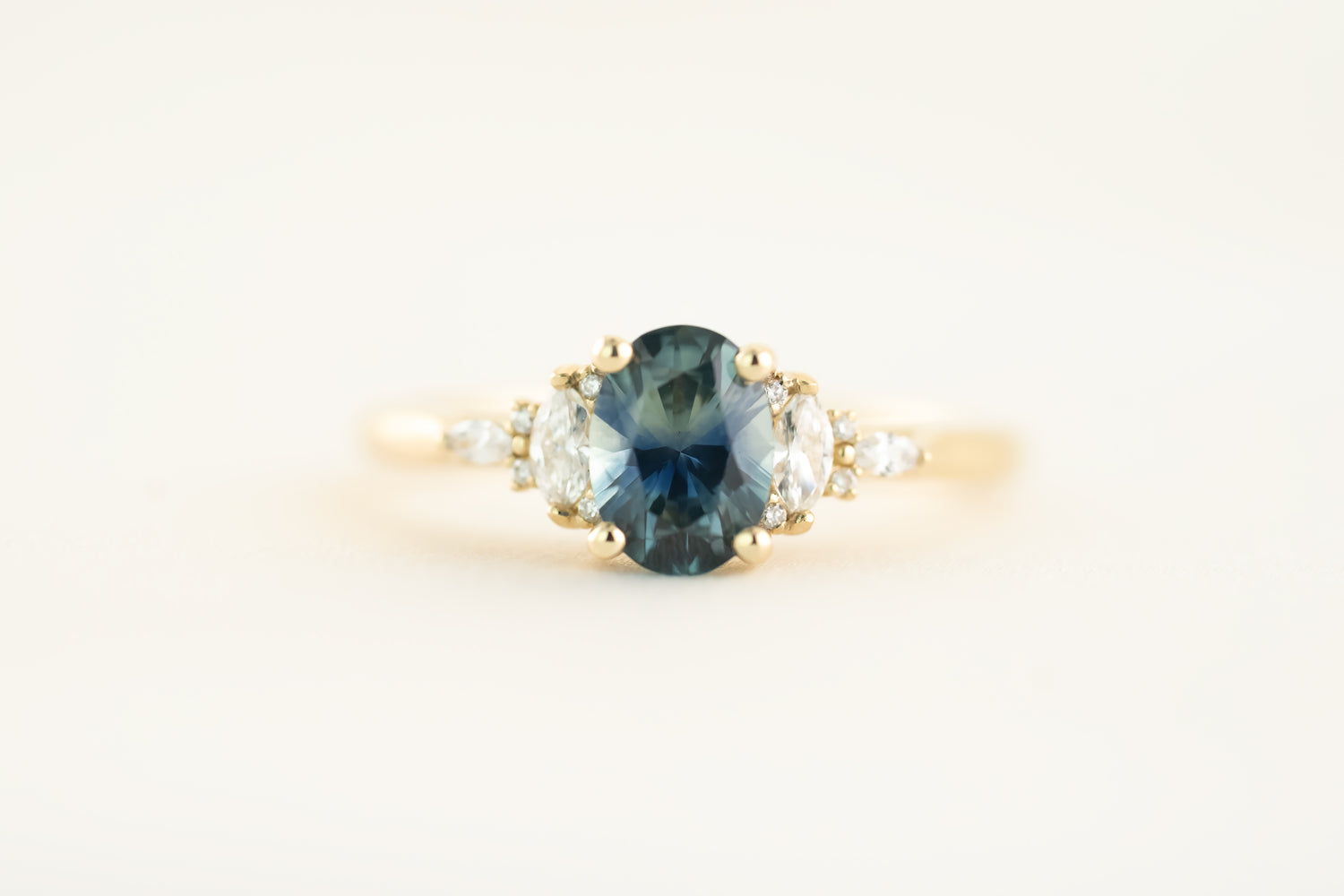 The Maeve 1 CT Oval Montana Sapphire Ring - Lavender Creek Gems