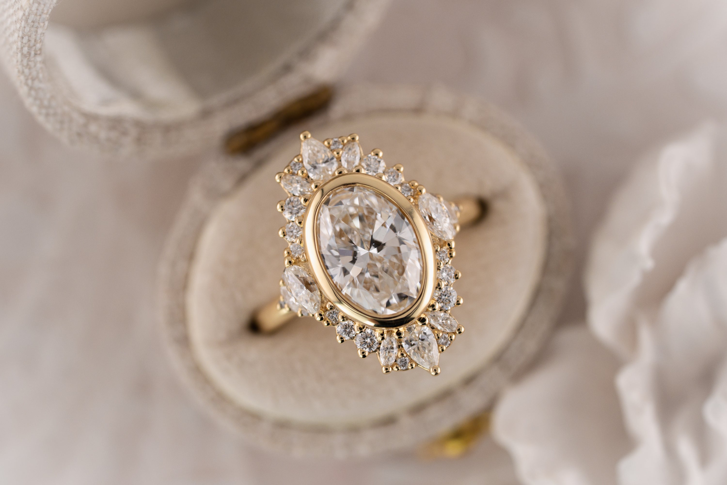 The Ethereal Ring | 2.75 CT Oval Diamond - Lavender Creek Gems